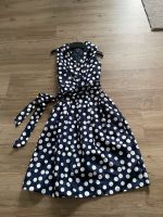 Kleid Vintage Blau mit Punkten Hessen - Kirchhain Vorschau