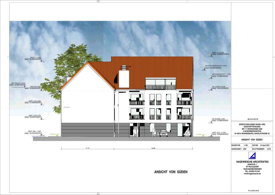 Gewerberäume im Neubau Wohn- und Geschäftshaus 64 m² ab 01.06.2024 hochenergetische Architektur in Oranienburg