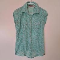 Esprit Top Bluse grün mit weißen Blumen Größe S 36 Nordrhein-Westfalen - Übach-Palenberg Vorschau