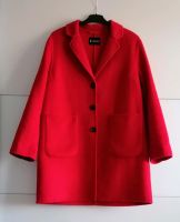 Wollmantel mit Kragen Taschen rot Jacke Jacket Blazer Baden-Württemberg - Göppingen Vorschau