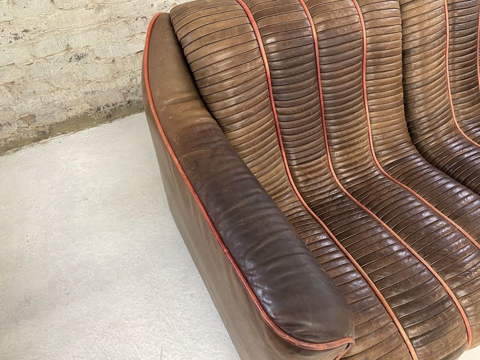 De Sede Malmö / Ernst Lüthy / 2er Couch / Neckleder Designer Sofa in Willich