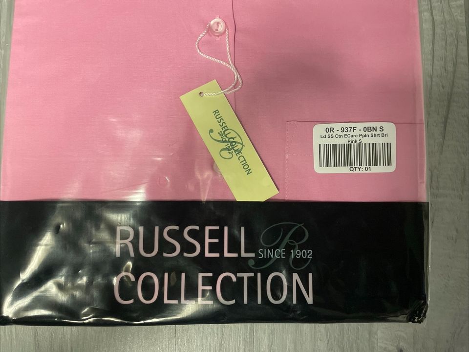 Russel Collection Hemd Bluse Damen kurzarm rosa S NEU OVP in Kreuztal