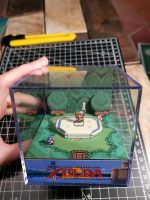 Zelda Cube Diorama Würfel-Diorama Pixel Art handmade Saarland - Neunkirchen Vorschau