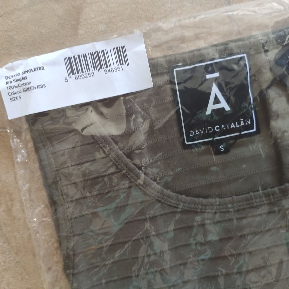 David Catalan Designer Top Achselshirt khaki S neu in Saarbrücken