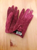 Handschuhe Leder und Viskose lila/ dunkelpink Gr. 6 1/2 Bayern - Aschaffenburg Vorschau