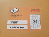 Avery Zweckform Etiketten rund 40mm Recycling matt weiß 40-RND München - Pasing-Obermenzing Vorschau