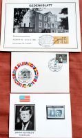 Briefmarken 3 Gedenkmarken J.F. Kennedy + Saarmesse 1965 Saarbrücken-Dudweiler - Dudweiler Vorschau