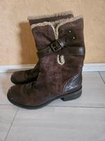 Warme Stiefel Gr. 37 braun Hessen - Hammersbach Vorschau