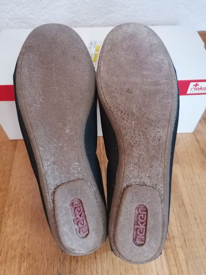 Rieker Ballerinas Damen Canvas dunkelblau Gr. 38 in Gaildorf