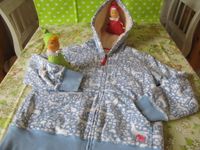 Jacke Teddy mini Boden 134/140 9/10J. blau weiß Waldtiere top Thüringen - Weimar Vorschau