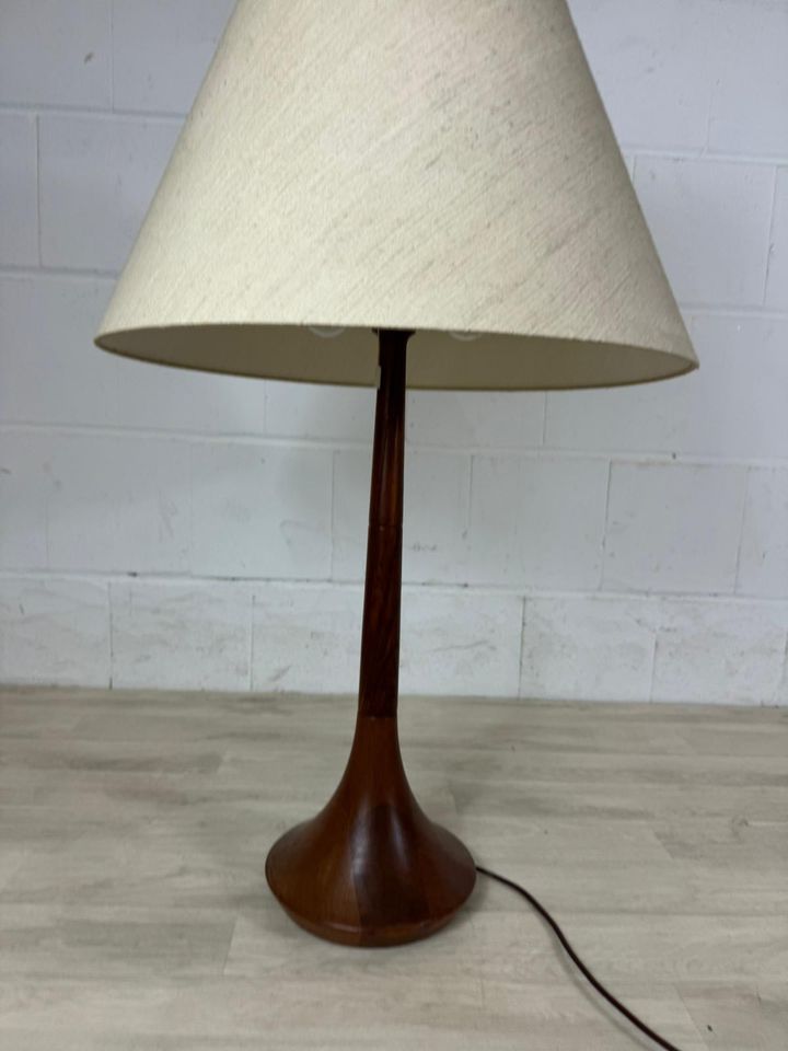 Vintage Teak danish Tisch-Lampe lamp mid century 60er 70er in Delmenhorst