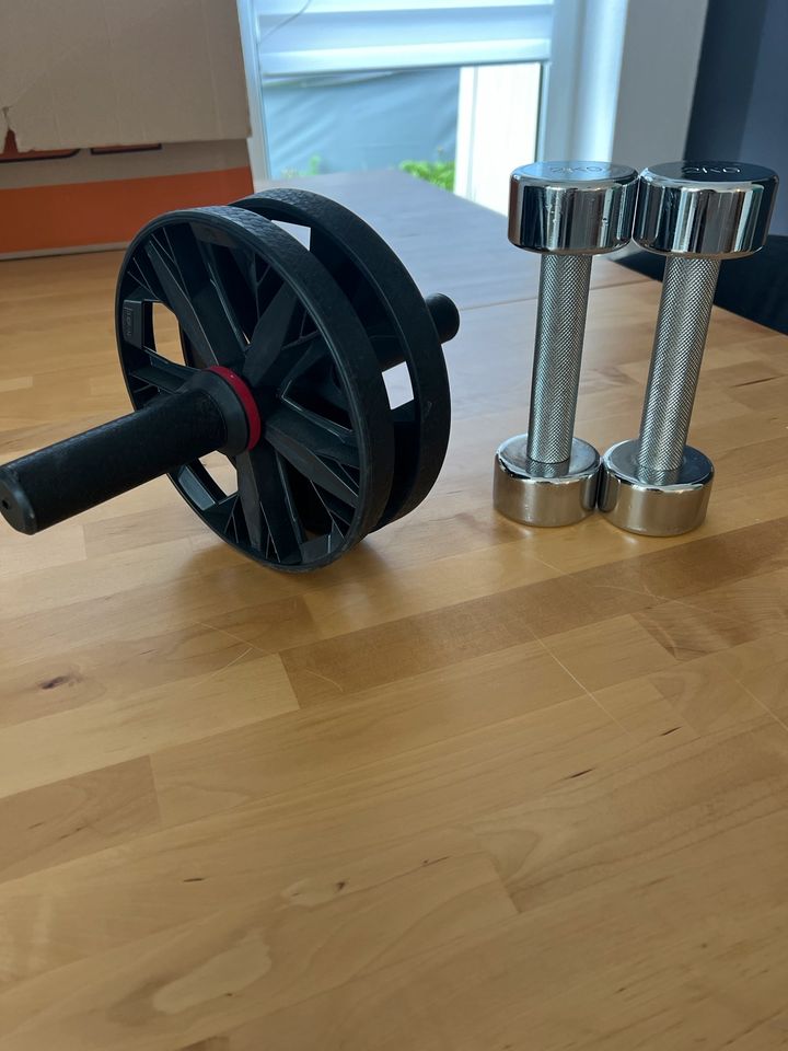 2kg Design Hanteln + Ab Bauch Roller GESCHENKT DAZU in Mainz