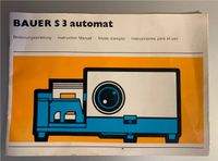 Bauer S 3 Automat Diaprojektor Bedienungsanleitung Manual Dia Altona - Hamburg Ottensen Vorschau