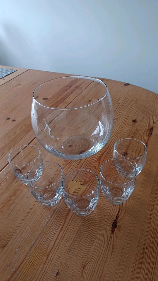 Bowleset mit 5 Gläsern in Schweinfurt