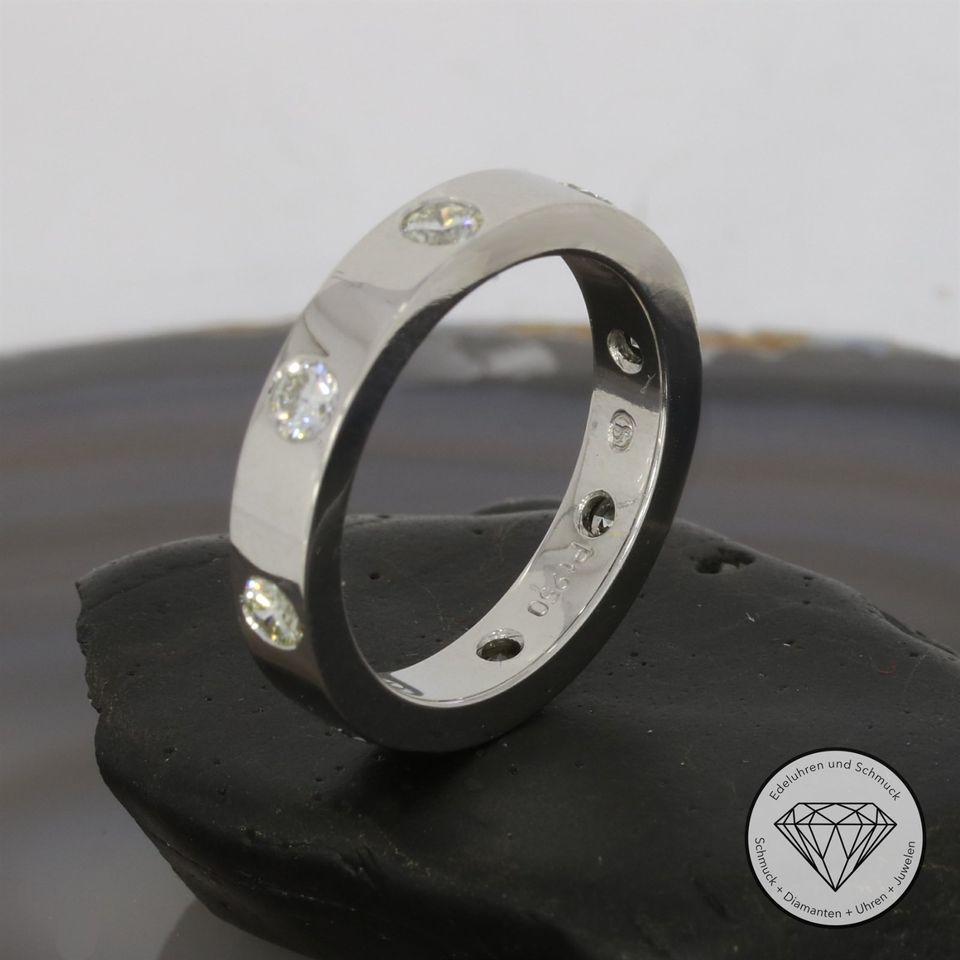 M*202736 Wert 4950,- Brillant 0,80 ct Design Ring 950 Platin XXYY in Essen