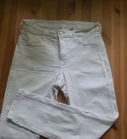 H&M Jeans weiß skinny Regular waist ankle Gr. 30 Brandenburg - Potsdam Vorschau