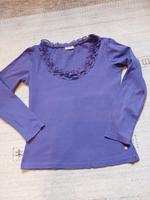 Langarmshirt wie NEU v. Street One, lila Gr. 40 M, Baumwolle Bayern - Ortenburg Vorschau