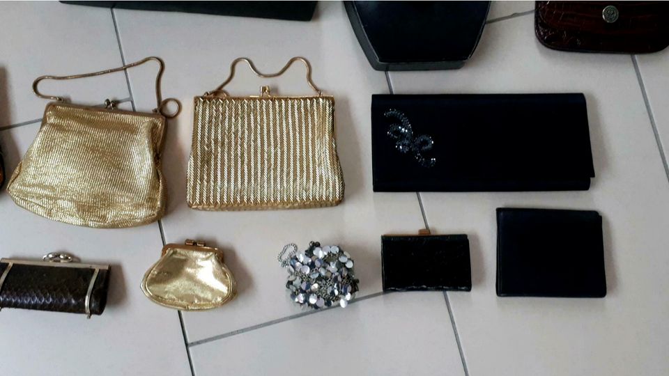 18 Handtasche Geldbörse Geldbeutel Beutel Gold Schwarz Braun Joop in Lampertheim