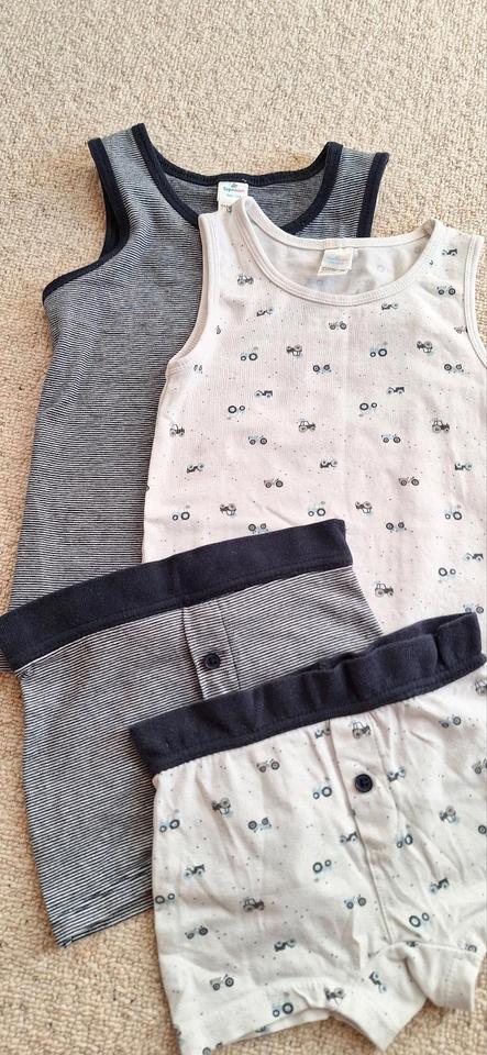 Unterhemden boxershorts Set traktor Streifen 98 104 in Kempten