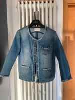 Cream 3/4 arm stylische Jeans Jacke destroyedGröße 44 mit Perlen Baden-Württemberg - Buchen (Odenwald) Vorschau