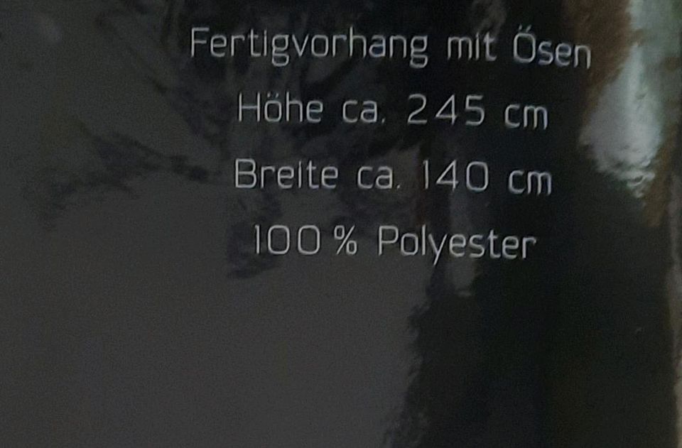 2 lange Ösenschals / Vorhänge mit 3 Kissenbezügen in Leipzig