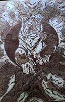 Decke Mollydecke Wolldecke Motiv Tiger DDR Thüringen - Schmoelln Vorschau