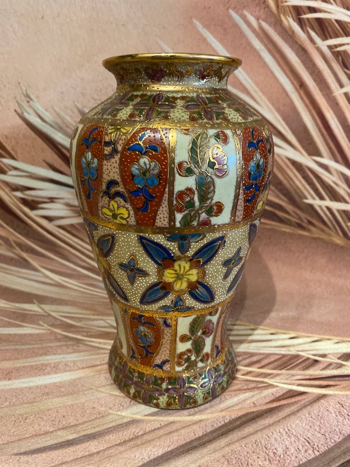 China Vase Blumen Kupfer Gold Farbe Blumenvase in Rüsselsheim