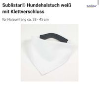 Sublistar® Hundehalstuch weiß mit Klettverschluss Baden-Württemberg - Schönau Vorschau