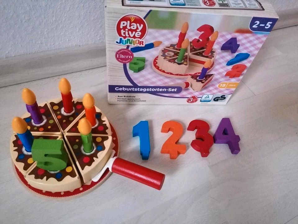 OVP Playtive Obst Gemüse Holz Torte Kuchen Kinderküche Zubehörset in Erfurt