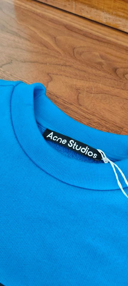 Acne Studios Sweatshirt L Tape Herrenpullover Blau schwarz Neu in München