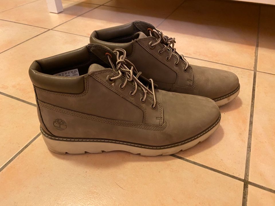 Timberland, grau, Leder, Größe 39,5, neuwertig in Wuppertal