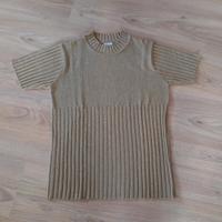 Festliches Shirt kurzarm NEU! Partyshirt golden mit Glitzer Gr.38 Sachsen - Wilsdruff Vorschau