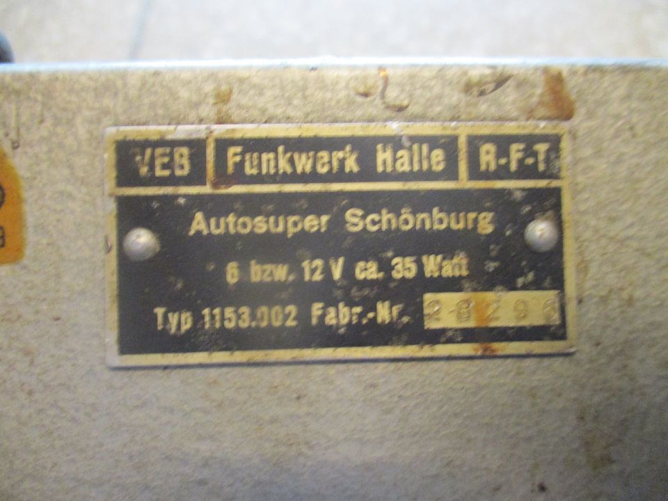 IFA Wartburg Trabant F 9  EMW 340  Radio Schönburg in Calau