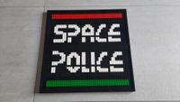 Lego Space Police Logo auf Baseplate gebaut Bayern - Obertaufkirchen Vorschau