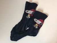 Vintage Snoopy mit Mütze und Schal Happy Socken dunkelblau 38 39 Bayern - Ustersbach Vorschau