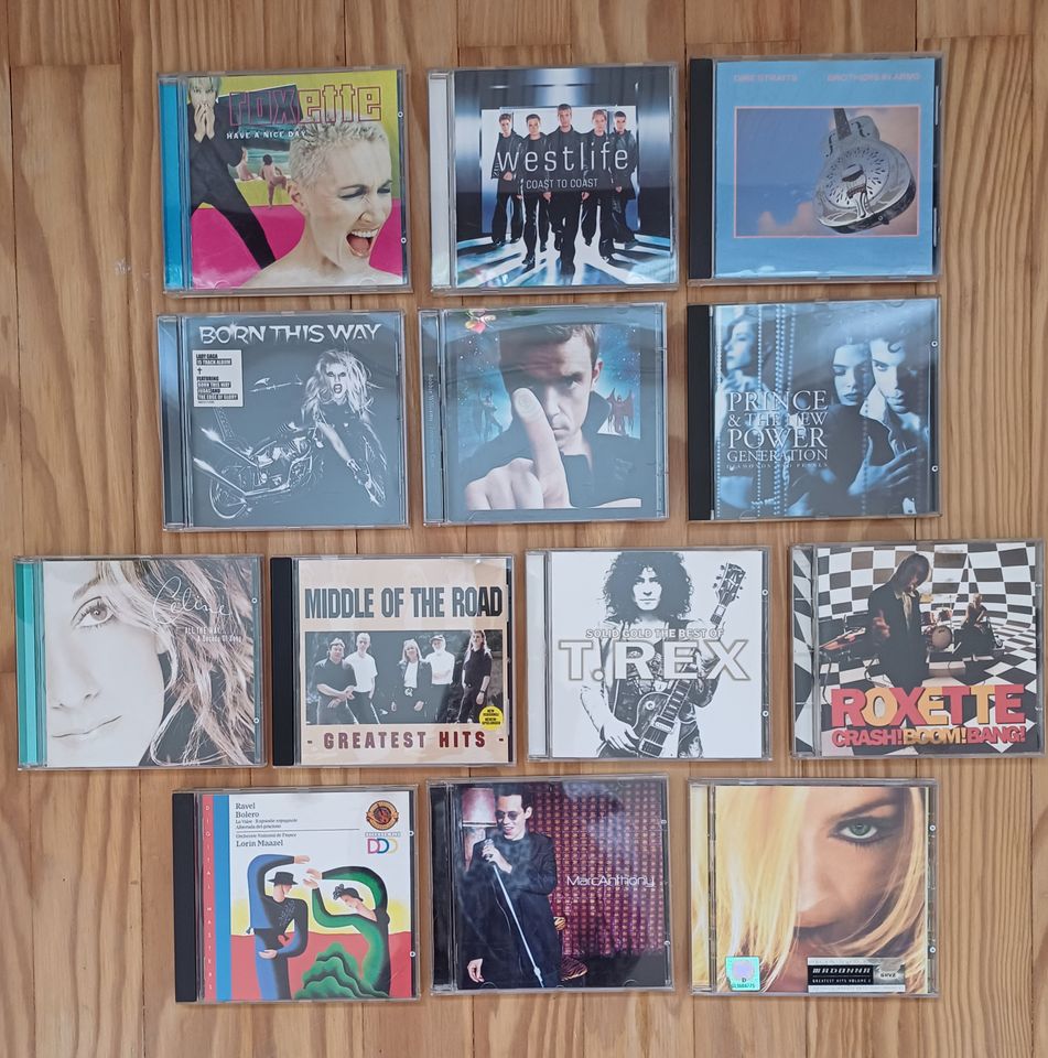 CD´s Lady Gaga, Robbi Williams, Prince, Roxette,T.Rex, Ravel uvm. in Mannheim