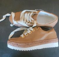 Neu 119€ Alfa  Sneaker Laufschuhe camel  in Gr 39 Hochwertig Düsseldorf - Stadtmitte Vorschau