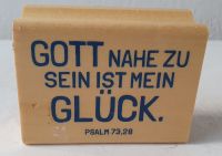 Segensstempel "Gott nahe zu sein", Psalm 73,28, ca. 8x6x3,5 cm Lübeck - St. Lorenz Nord Vorschau