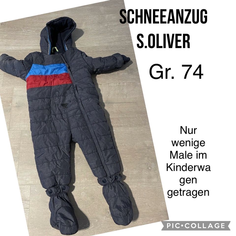 S.Oliver Schneeanzug Overall Gr. 74 - neuwertig nur 1-2x getragen in Freudenberg