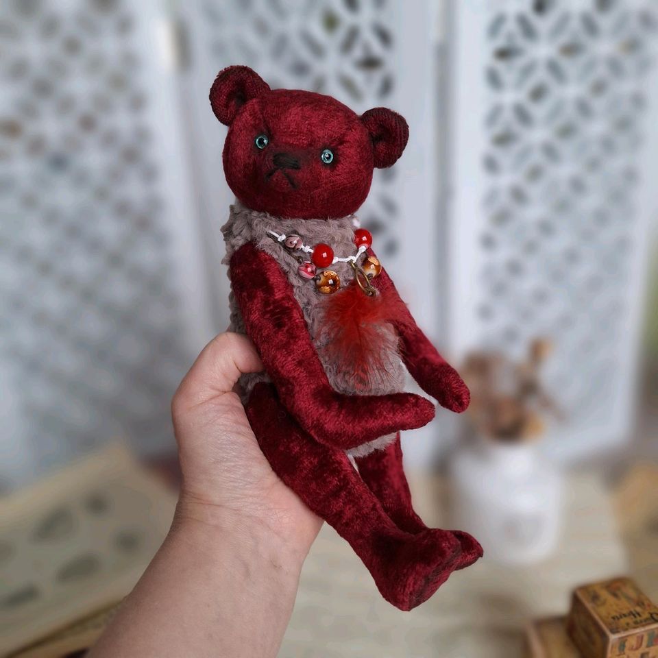 Teddybär handmade Sammlerbären Künstlerbären  Plüsch in Miltenberg