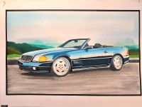 Mercedes Benz SL AMG R129 selbstgemaltes Bild Cabrio Niedersachsen - Friesoythe Vorschau