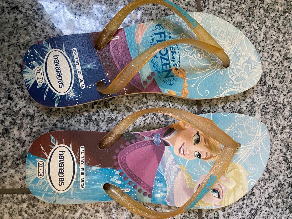 Havaianas Flip-Flops 35/36  Eiskönigin Frozen Elsa Anna Olaf in Waltrop