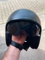 Jethelm Jet Helm schwarz matt mit Visier schwarz Baden-Württemberg - Massenbachhausen Vorschau