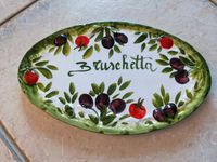 Eine Bruschetta Servierplatte Steinzeug aus Italien Bayern - Friedberg Vorschau