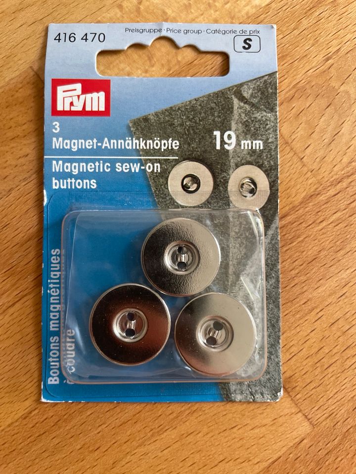 Prym Magnet Annähknöpfe 19mm in Frankfurt am Main