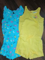 2 Sommer Jumpsuit Gr.110 Türkis,Gelb ,Flamingo Nordrhein-Westfalen - Minden Vorschau