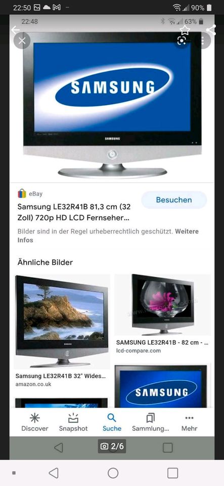 TV Samsung LE32R41B 81,3 cm (32 Zoll) 720p HD LCD Fernseher in München