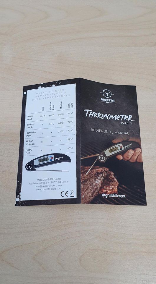 Moesta BBQ Thermometer No. 1 - Grillthermometer Neu in Deggendorf