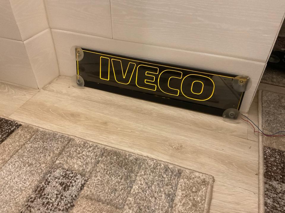 Emblem MAN Iveco Scania Volvo DAF Schild Leuchschild LED Tafel in Wietmarschen