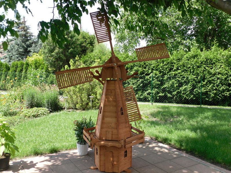 Holländer Windmühle aus Kiefernholz 200 cm Gartendeko in Naumburg (Saale)